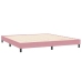 Estructura de cama sin colchón terciopelo rosa 200x210 cm