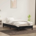 Estructura de cama sin colchón terciopelo negro 80x220 cm