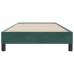 Estructura de cama sin colchón terciopelo verde oscuro 80x220cm