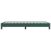 Estructura de cama sin colchón terciopelo verde oscuro 80x220cm