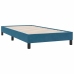 Estructura de cama sin colchón terciopelo azul oscuro 80x220 cm