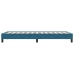 Estructura de cama sin colchón terciopelo azul oscuro 80x220 cm