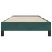 Estructura de cama sin colchón terciopelo verde oscuro 90x220cm