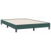 Estructura cama sin colchón terciopelo verde oscuro 160x220 cm