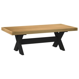 Mesa de centro NOAIN patas en X madera maciza pino 120x60x40 cm