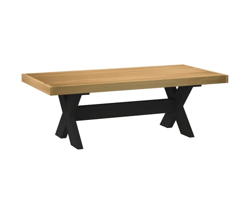 Mesa de centro NOAIN patas en X madera maciza pino 120x60x40 cm