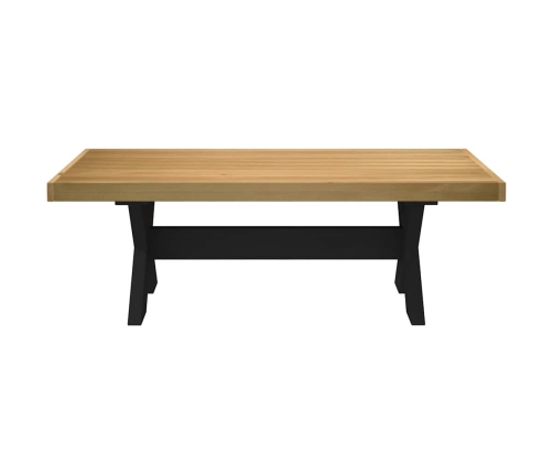 Mesa de centro NOAIN patas en X madera maciza pino 120x60x40 cm