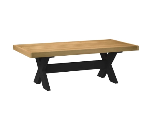 Mesa de centro NOAIN patas en X madera maciza pino 120x60x40 cm