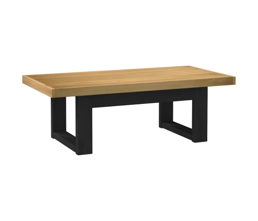 Mesa de centro NOAIN patas en U madera maciza pino 120x60x40 cm