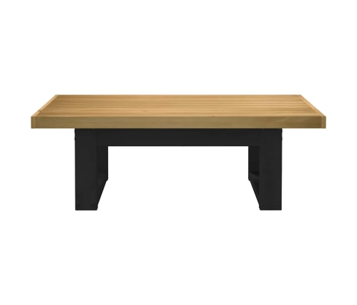 Mesa de centro NOAIN patas en U madera maciza pino 120x60x40 cm