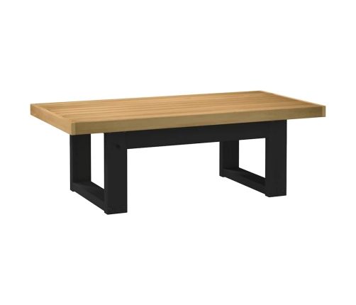 Mesa de centro NOAIN patas en U madera maciza pino 120x60x40 cm