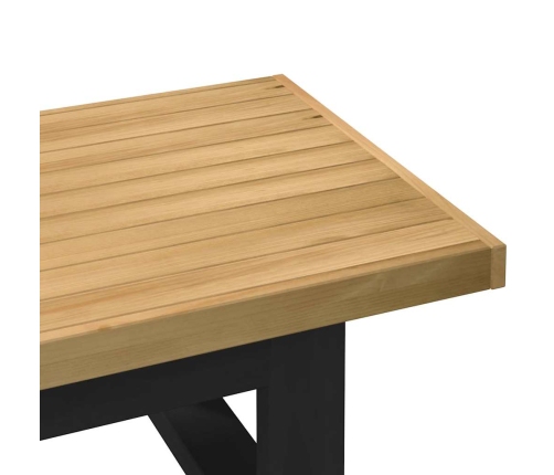 Mesa de centro NOAIN patas en U madera maciza pino 120x60x40 cm