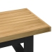 Mesa de centro NOAIN patas en U madera maciza pino 120x60x40 cm