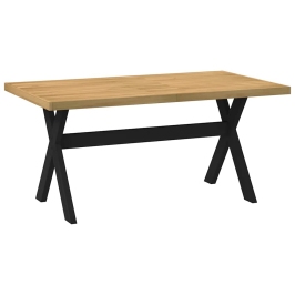 Mesa comedor NOAIN patas forma X madera maciza pino 160x90x75cm