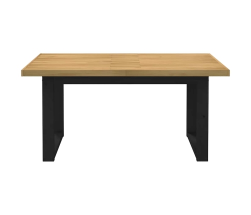 Mesa comedor NOAIN patas forma U madera maciza pino 160x90x75cm