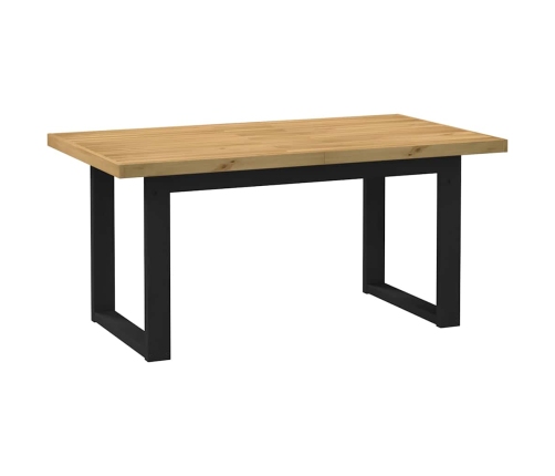 Mesa comedor NOAIN patas forma U madera maciza pino 160x90x75cm