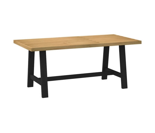 Mesa comedor NOAIN patas forma A madera maciza pino 180x90x75cm