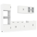 Mueble de cocina Kalmar blanco 7 piezas madera contrachapada