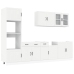 Mueble de cocina Kalmar blanco 7 piezas madera contrachapada