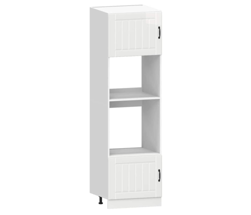 Mueble cocina Kalmar blanco de alto brillo 7 pzas