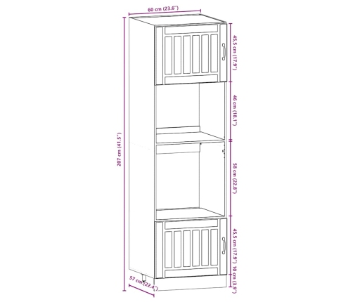 Mueble cocina Kalmar blanco de alto brillo 7 pzas