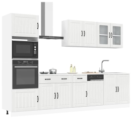 Mueble cocina Kalmar blanco de alto brillo 7 pzas