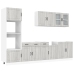 Mueble cocina Kalmar sonoma gris 7 pzas madera contrachapada