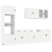 Mueble de cocina Kalmar blanco 7 piezas madera contrachapada