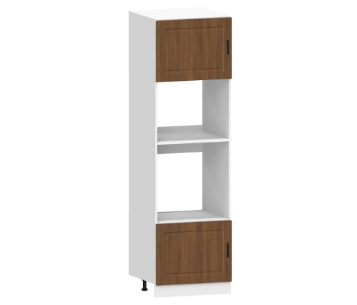 Mueble cocina Kalmar roble marrón 7 pzas madera contrachapada