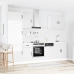 Mueble cocina Kalmar blanco de alto brillo 7 pzas