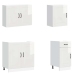 Mueble cocina Kalmar blanco de alto brillo 7 pzas