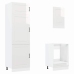 Mueble cocina Kalmar blanco de alto brillo 7 pzas