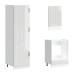 Mueble cocina Kalmar blanco de alto brillo 7 pzas