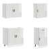 Mueble cocina Kalmar blanco de alto brillo 7 pzas