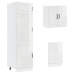 Mueble cocina Kalmar blanco de alto brillo 8 pzas