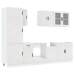 Mueble cocina Kalmar blanco de alto brillo 8 pzas