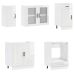 Mueble cocina Kalmar blanco de alto brillo 8 pzas