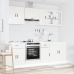 Mueble cocina Kalmar blanco de alto brillo 8 pzas