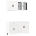 Mueble cocina Kalmar blanco de alto brillo 4 pzas