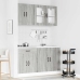 Mueble cocina Kalmar sonoma gris 4 pzas madera contrachapada