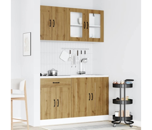 Mueble de cocina Kalmar 4 piezas artesanal roble