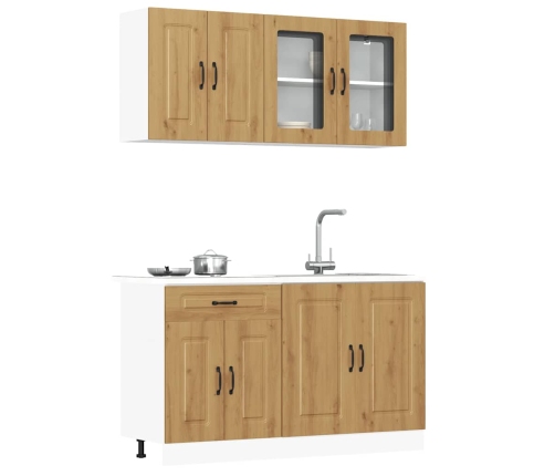 Mueble de cocina Kalmar 4 piezas artesanal roble