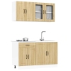 Mueble cocina Kalmar roble sonoma 4 pzas madera contrachapada