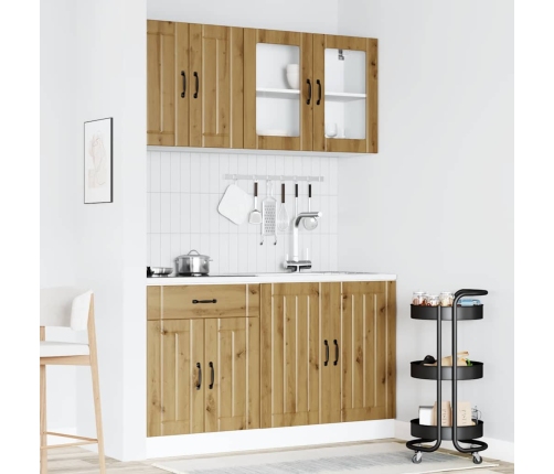 Mueble de cocina Kalmar 4 piezas artesanal roble