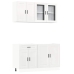 Mueble cocina Kalmar blanco de alto brillo 4 pzas