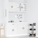 Mueble cocina Kalmar blanco de alto brillo 4 pzas