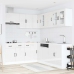 Mueble cocina Kalmar blanco brillo 11 pzas madera contrachapada