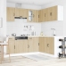 Mueble cocina Kalmar roble sonoma 11 pzas madera contrachapada