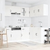 Mueble cocina Lucca blanco brillo 11 pzas madera contrachapada