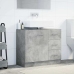 Armario para lavabo contrachapada gris hormigón 63x30x54 cm